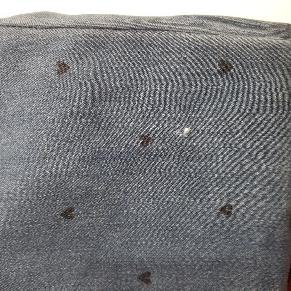 OshKosh B'gosh Blue Polka Dot Denim Jeans little girl size 7 (C14)